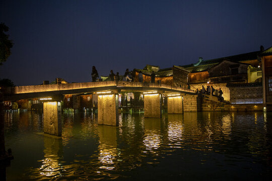 江南烏鎮(zhèn)夜景