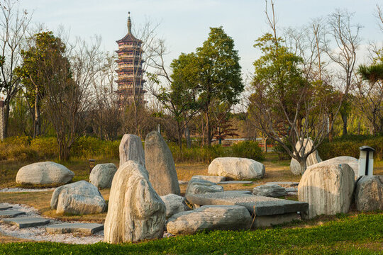 園林石塊造景