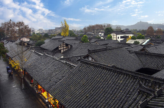 閬中古鎮(zhèn)老街
