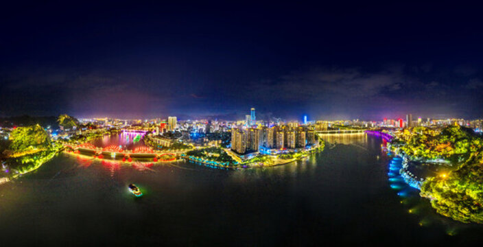 廣西柳州全景夜景