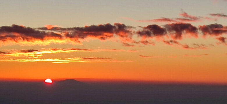觀黃山日落