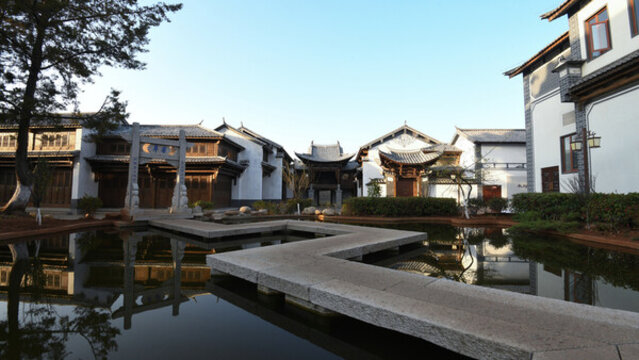 大理市劍川縣劍川古城景觀
