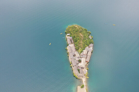 航拍瀘沽湖