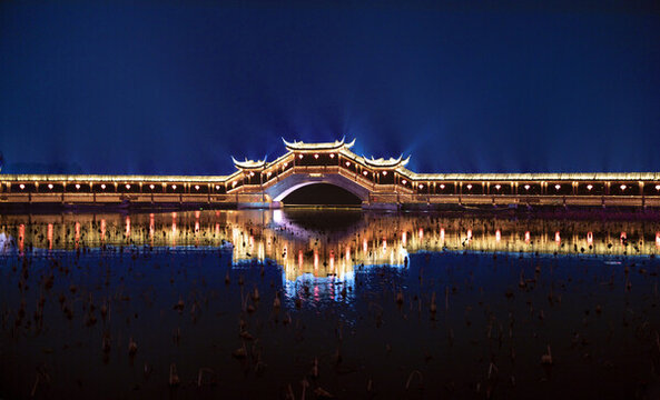 江蘇錦溪夜景