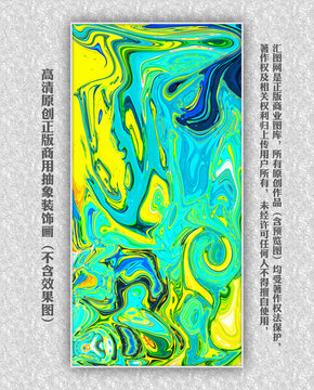 手繪印象派抽象油畫玄關畫