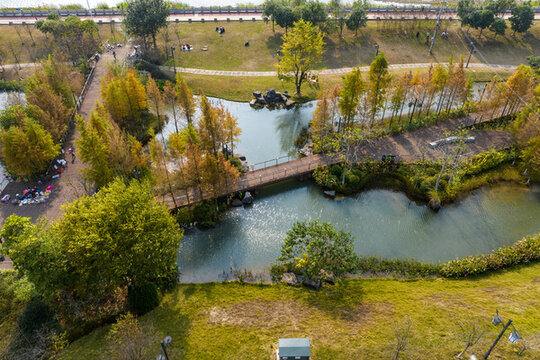 廣西蒙山縣濕地公園冬季風景