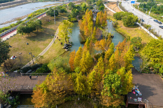 廣西蒙山濕地公園冬季風景