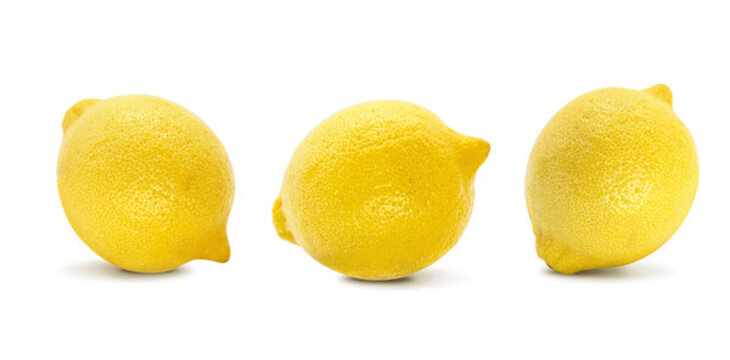 不同角度柠檬的展示图