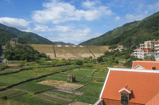 南安水頭勞光水庫田園風景