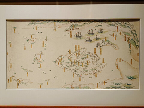 英軍入侵廈門(mén)鼓浪嶼停泊圖