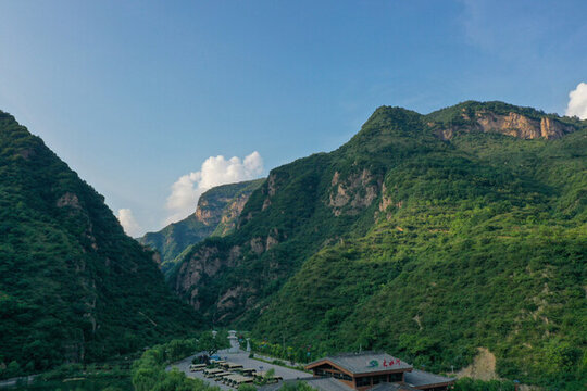航拍大水川風(fēng)景區(qū)