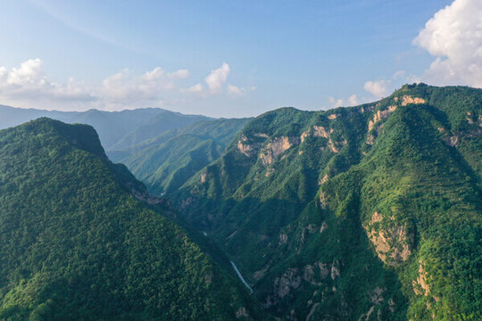 航拍寶雞大水川風(fēng)景區(qū)