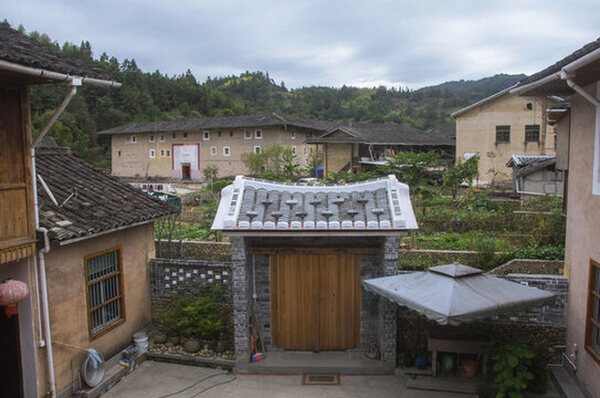農(nóng)家院子鄉(xiāng)村風(fēng)景