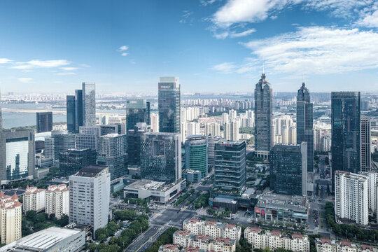 航拍蘇州房地產(chǎn)背景