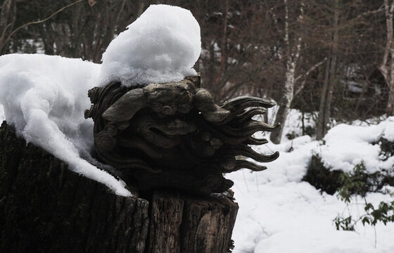 雪地里的藝術(shù)品