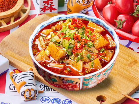 小碗菜冒涼粉
