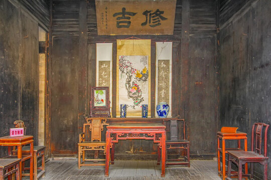 休寧古城巖堂屋