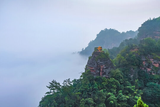 齊云山香爐峰云海