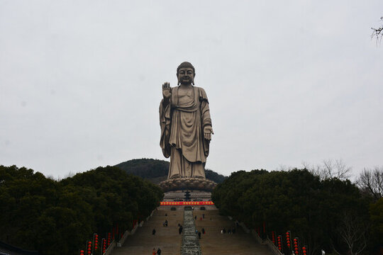無錫靈山大佛與臺階