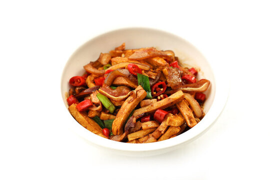 香干炒肉豬耳