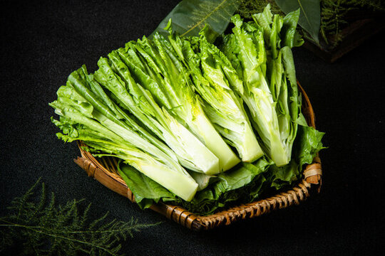 火鍋菜品萵筍葉