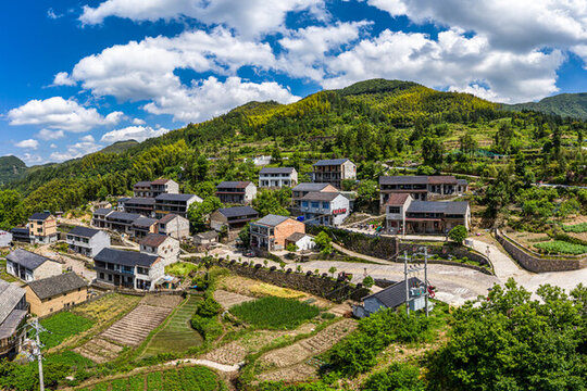 浙江磐安懸崖村古村落風(fēng)光