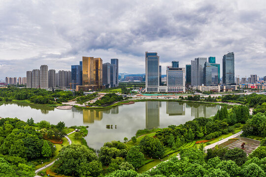 義烏城市風(fēng)光航拍