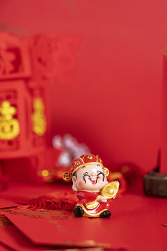 財(cái)神爺創(chuàng)意春節(jié)恭喜發(fā)財(cái)