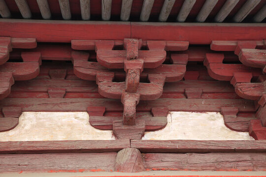 林里關(guān)王廟正殿斗拱