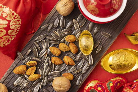 春節(jié)素材新年喜慶紅火背景