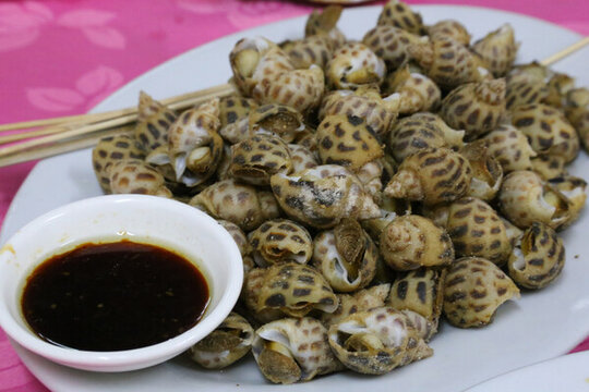 鹽焗花螺