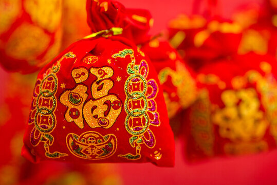 福袋新年祝福圖片
