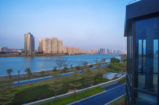 晉江江濱沿岸風(fēng)景