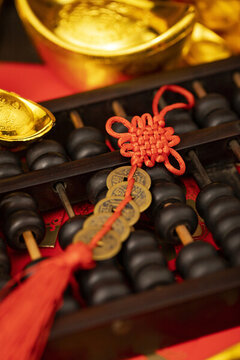 五帝錢創(chuàng)意新年祝福圖片