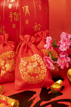 金福福袋新年福氣滿滿創(chuàng)意圖片