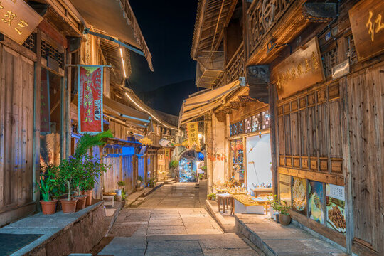 寧波象山石浦老街夜景