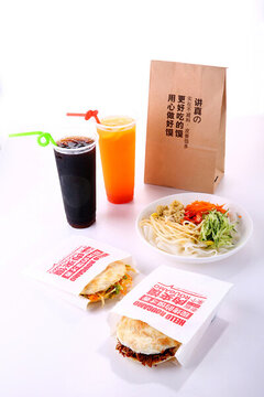 肉夾膜外賣套餐