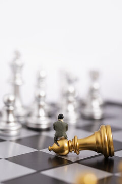 國際象棋微縮創(chuàng)意商務圖片