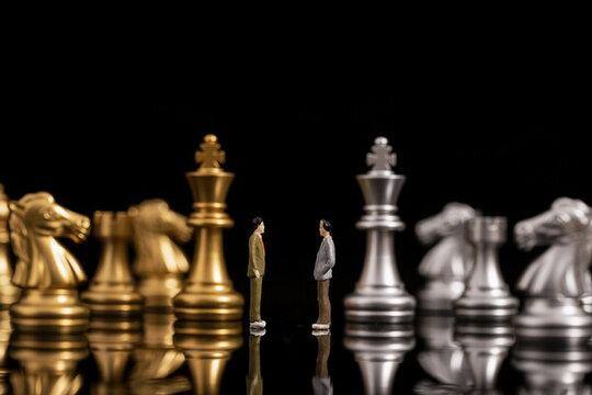 國際象棋共贏合作創(chuàng)意圖