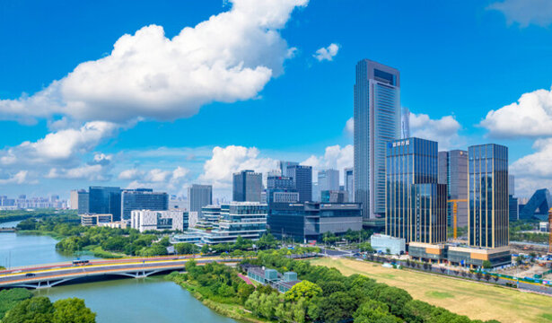 浙江省寧波市東部新城城市風(fēng)光