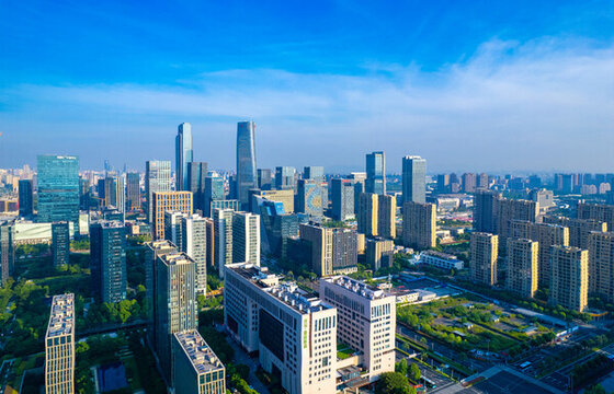 浙江省寧波市東部新城城市風(fēng)光