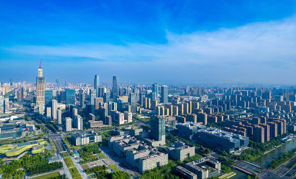 浙江省寧波市東部新城城市風光