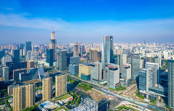 浙江省寧波市東部新城城市風光