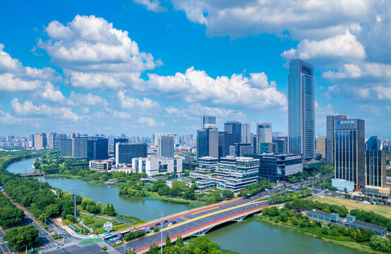 浙江省寧波市東部新城城市風(fēng)光