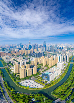 浙江省寧波市東部新城城市風(fēng)光