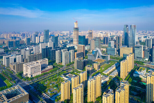 浙江省寧波市東部新城城市風(fēng)光