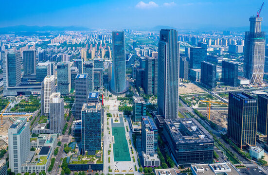 浙江省寧波市東部新城城市風(fēng)光