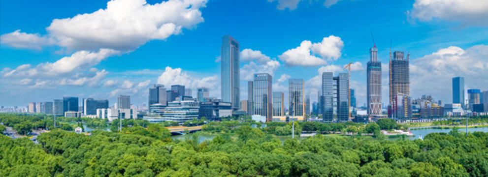 浙江省寧波市東部新城城市風(fēng)光