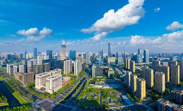 浙江省寧波市東部新城城市風(fēng)光