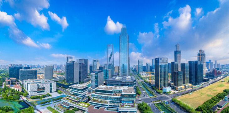 浙江省寧波市東部新城城市風(fēng)光